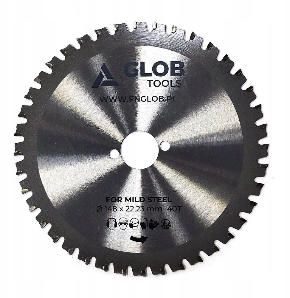 Disko pjūklas GLOB TOOLS TCT 148x22,23mm 40 dantų armatūros strypams