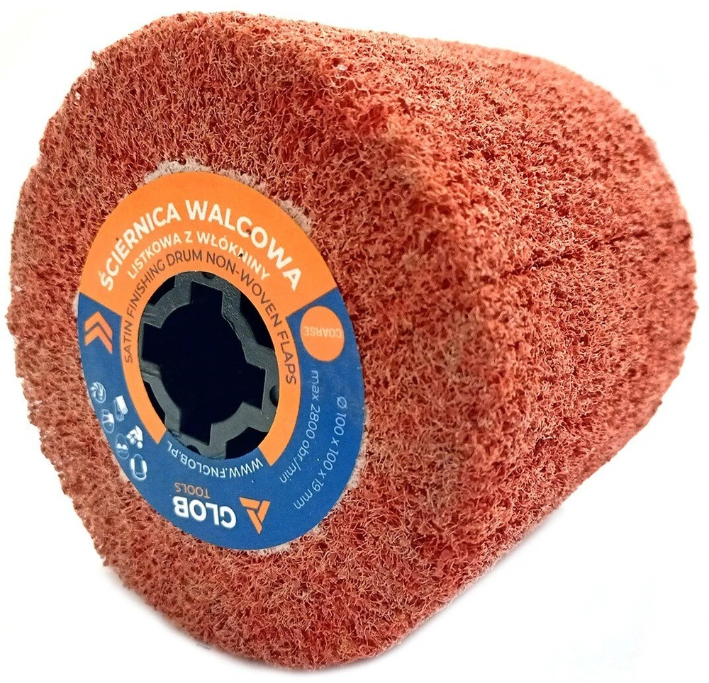 Glob Šlifavimo lapelis volinis Glob Tools 100x100x19mm iš veltinio Satyravimo mašina