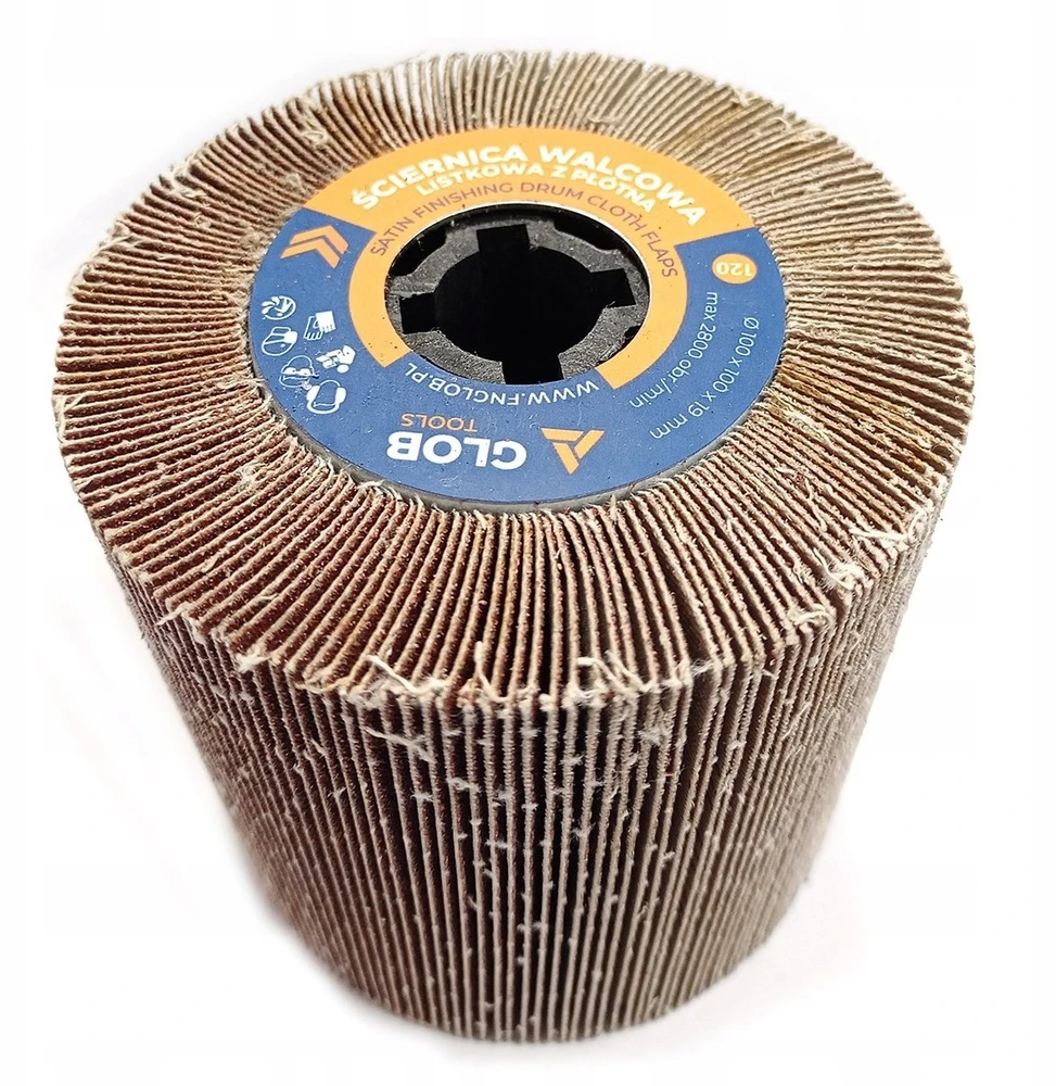 Šlifavimo volas lapinis Glob Tools iš audeklo 100x100x19mm Satyniarka