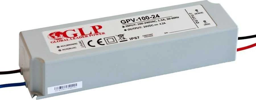 TST 100W LED Maitinimo šaltinis GLP 24V IP67
