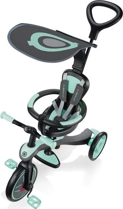Daugiafunkcinis triratukas Globber Explorer Trike 4in1, mėtinis, ‎632-206