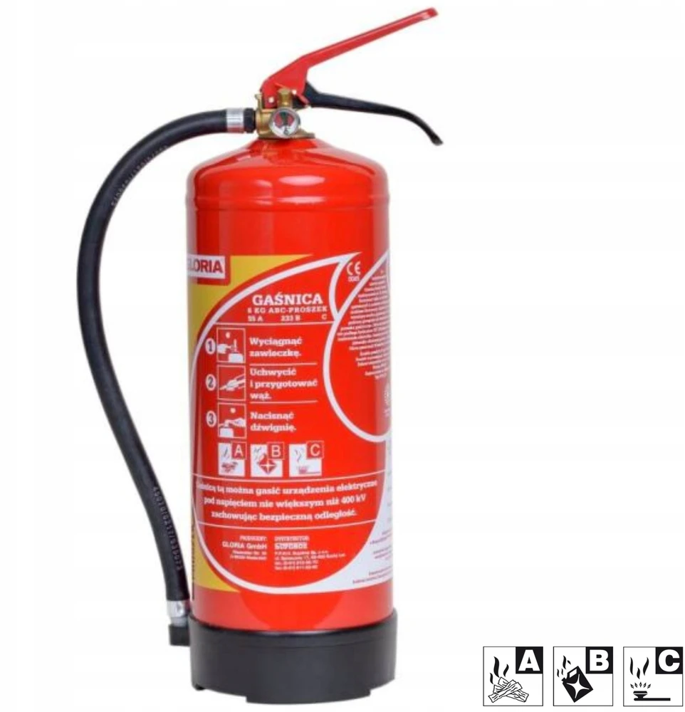 Gloria 6kg miltelinis gesintuvas (PD6-GX)