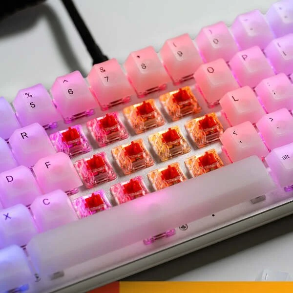 Klaviatūra Glorious Fox Ultralight Switches, mechaniniai, 5-Pin, linear, MX-Stem, 30g – sutepti lubrikantu, 110 vnt