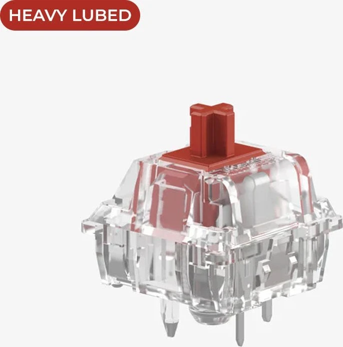 Klaviatūra Glorious Fox Ultralight Switches, mechaniniai, 5-Pin, linear, MX-Stem, 30g – sutepti lubrikantu, 110 vnt