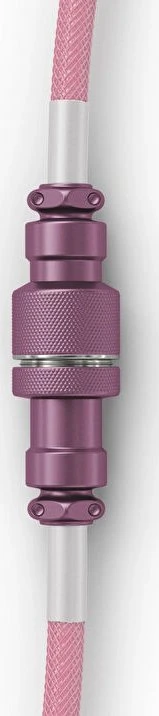 Klaviatūra Glorious GMMK Coiled Cable susuktas klaviatūros laidas Pixel Rožinė, USB-C į USB-A – rožinės spalvos