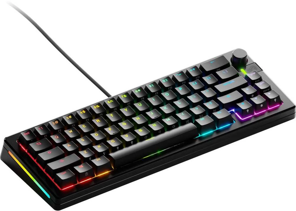 Glorious GMMK 3 Pro 65 % Custom žaidimų klaviatūra – Pre-Built, ANSI US išdėstymas, Fox Switches, juodos spalvos