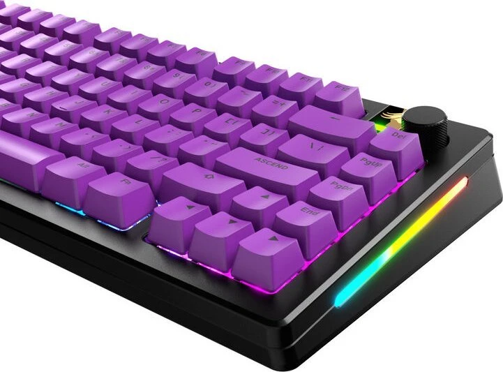 Klaviatūra Glorious GPBT Basics Keycaps, ANSI išdėstymas US, PBT, Dye-Sub – Epic Violetinė
