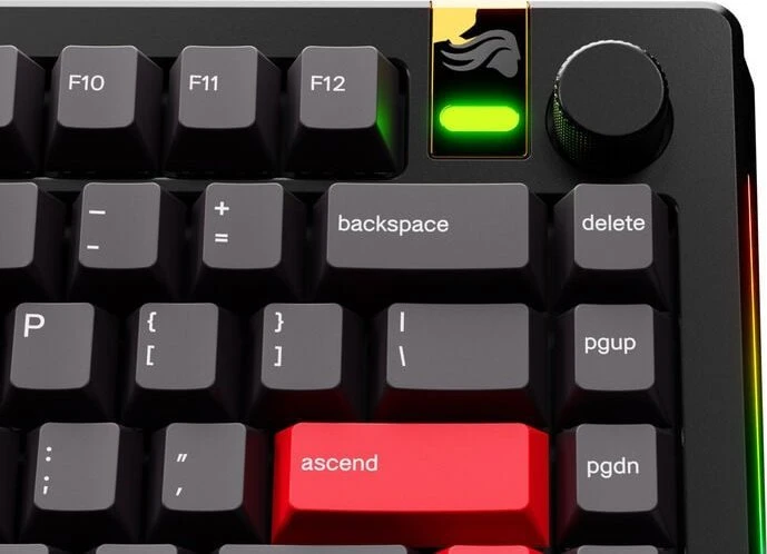 Klaviatūra Glorious GPBT Gradient Keycaps, ANSI išdėstymas US, PBT, Dye-Sub – Celestial Fire