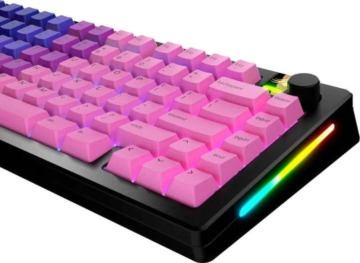 Klaviatūra Glorious GPBT Gradient Keycaps, ANSI išdėstymas US, PBT, Dye-Sub – Nebula