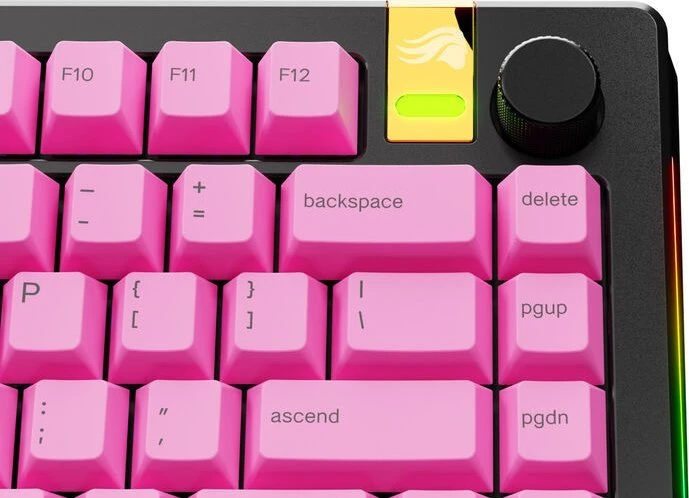 Klaviatūra Glorious GPBT Gradient Keycaps, ANSI išdėstymas US, PBT, Dye-Sub – Nebula