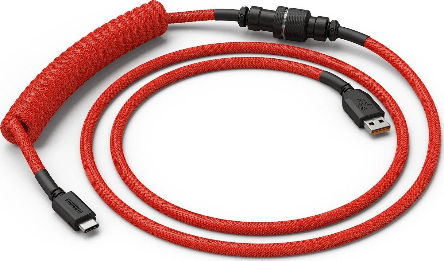 Glorious Coiled Cable, Klaviatūros kabelis, Crimson Red
