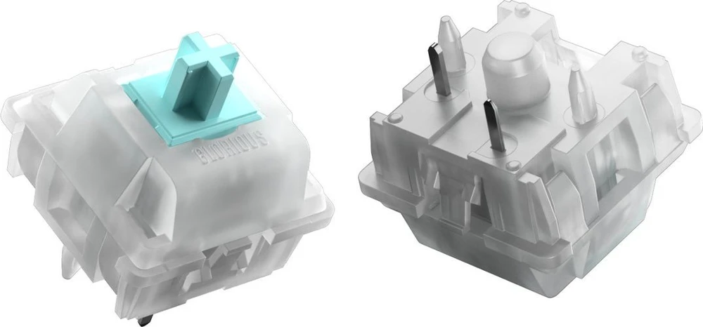 Klaviatūra Glorious Lynx Silent Switches, mechaniniai, 5-Pin, linear, MX-Stem, 40g – sutepti lubrikantu, 36 vnt