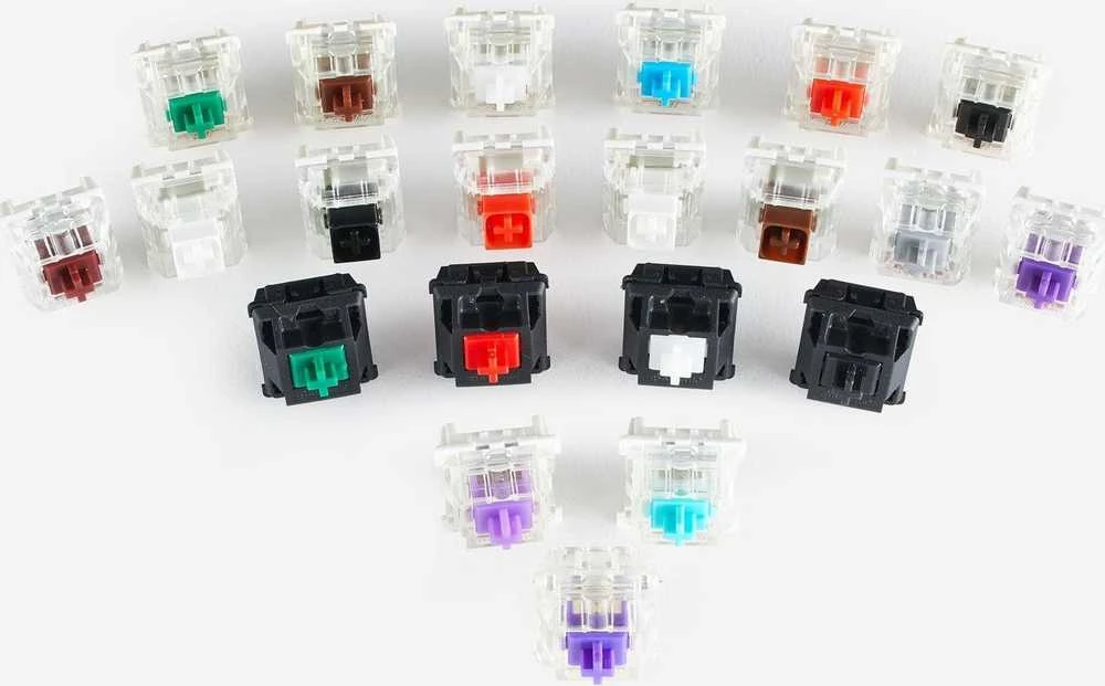 Glorious Box Kailh Black Switches klavišai klaviatūrai (120 vnt)