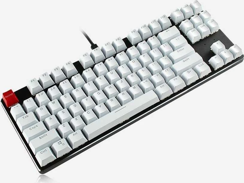 Pakaitiniai klaviatūros klavišai Glorious ABS Keycaps - 104vnt, ANSI, US išdėstymas, Balti