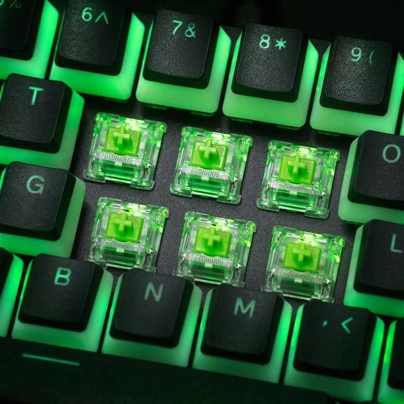 Glorious Raptor Switches, mechaniniai mygtukai, 5-pin, clicky, MX-Stem, 55g - 36 pieces