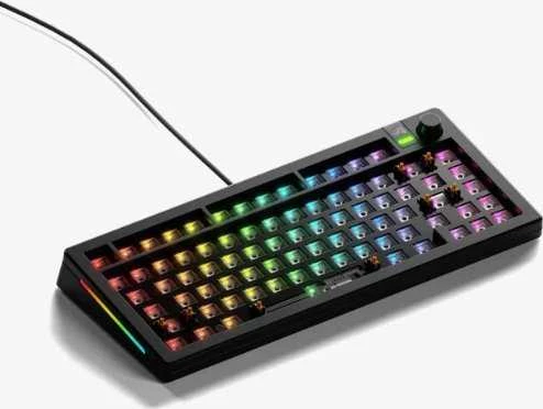 Glorious GMMK 3 75 % Custom žaidimų klaviatūra – Barebone, ANSI išdėstymas, juodos spalvos