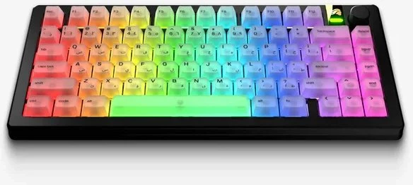 Klaviatūra Glorious Polychroma V2 Keycaps, ANSI išdėstymas (US), Polycarbonat, UV-Print – skaidrūs