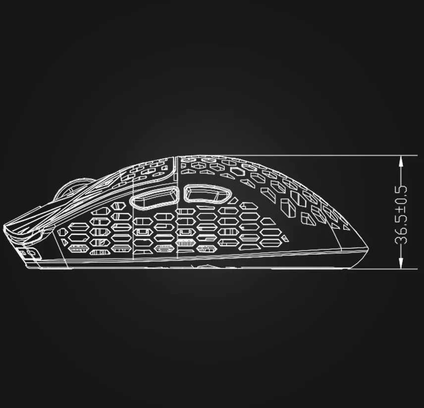 x Arbiter Studio AKITSU Carbon Fiber 8K belaidė žaidimų pelė VANCER, TD006-VA5000