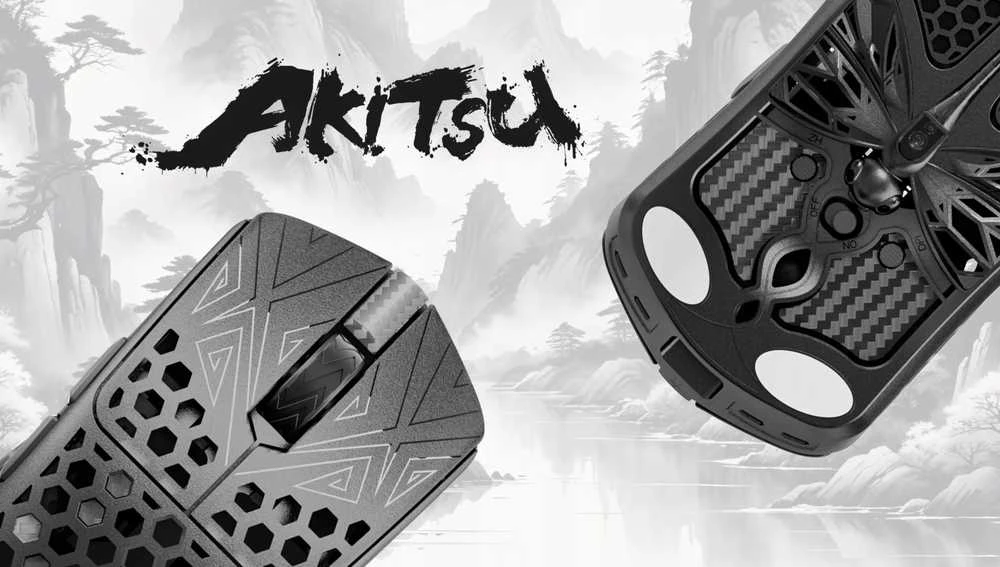 x Arbiter Studio AKITSU Carbon Fiber 8K belaidė žaidimų pelė VANCER, TD006-VA5000