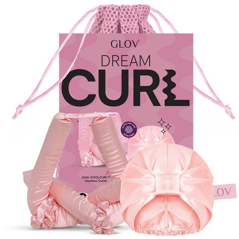Glov „Dream Curl“ rinkinys: 1 šalto formavimo suktukas + 1 atlasinis kepuraitė