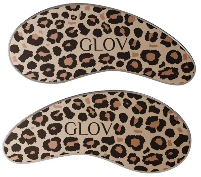 Glov „Infinity Eye Patchs“ daugkartinio naudojimo drėkinamieji silikoniniai paakių pleistrai, „Cheetah“ spalvos