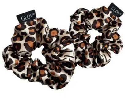 Glov leopardo rašto atlasinės gumytės