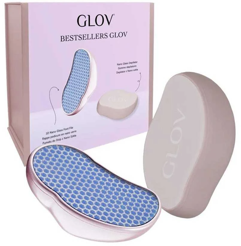 Perkamiausi Glov pemzos ir nano stiklo epiliatoriaus rinkinys