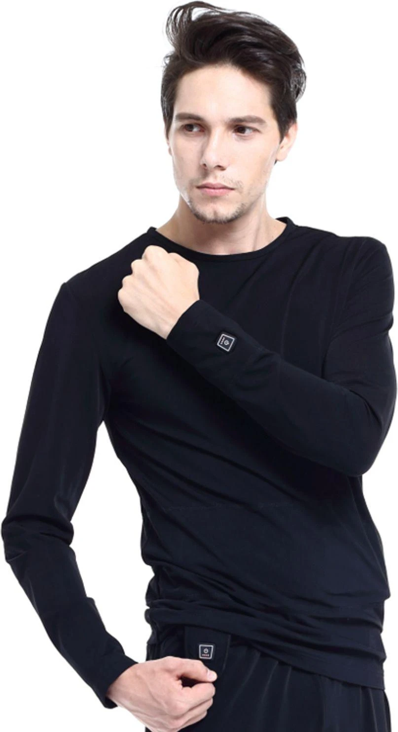 Šildomi marškinėliai T-Shirt Glovii GJ1 su baterija (iki 6val.)