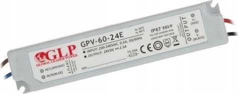 GLP 60W LED maitinimo šaltinis, 24V, 2,5A, IP67