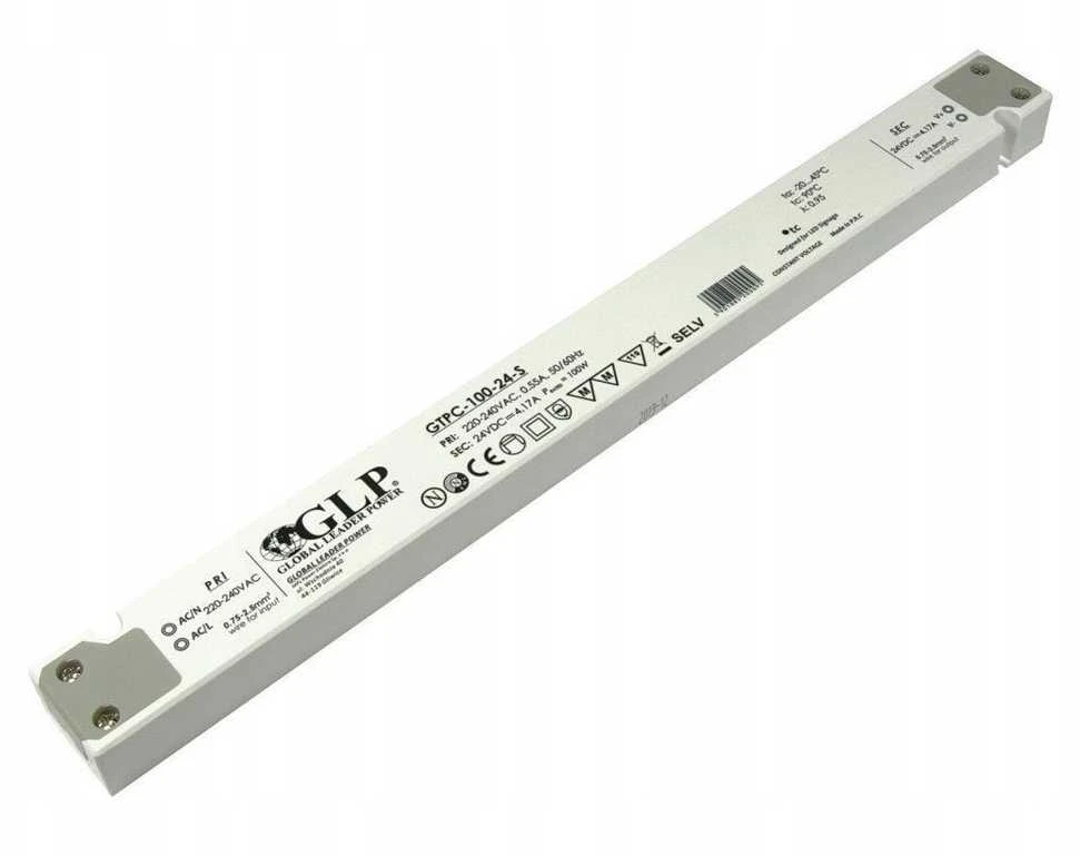 GLP 100W LED maitinimo šaltinis GTPC SLIM, 24V, IP20