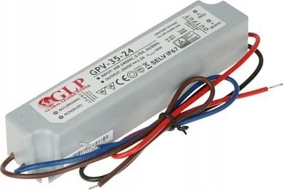 36W LED Maitinimo šaltinis GLP 24V IP67