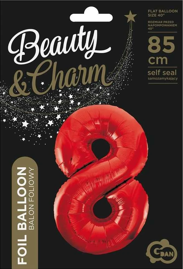 GoDan Baliono numeris 8 raudona, 85cm