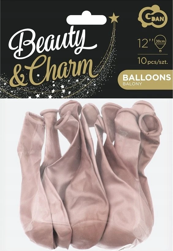 GoDan Balloons Beauty&Charm metalinis 30cm 50vnt