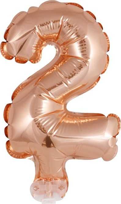 GoDan Balon foliowy Cyfra2 róż-auksinė BC-5RZ2 13341