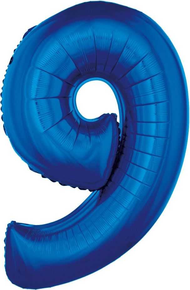 GoDan Balon foliowy Cyfra 9 , mėlyna, 92 cm FG-C85N9