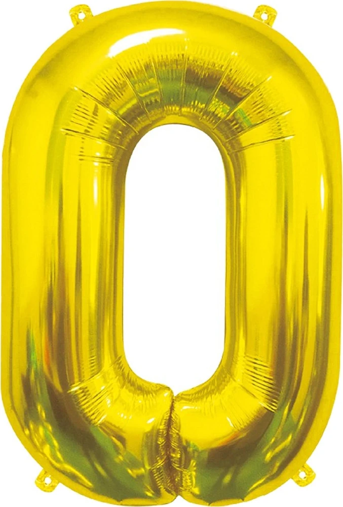 GoDan BALON foliowy Cyfra 0 auksinė 85 cm