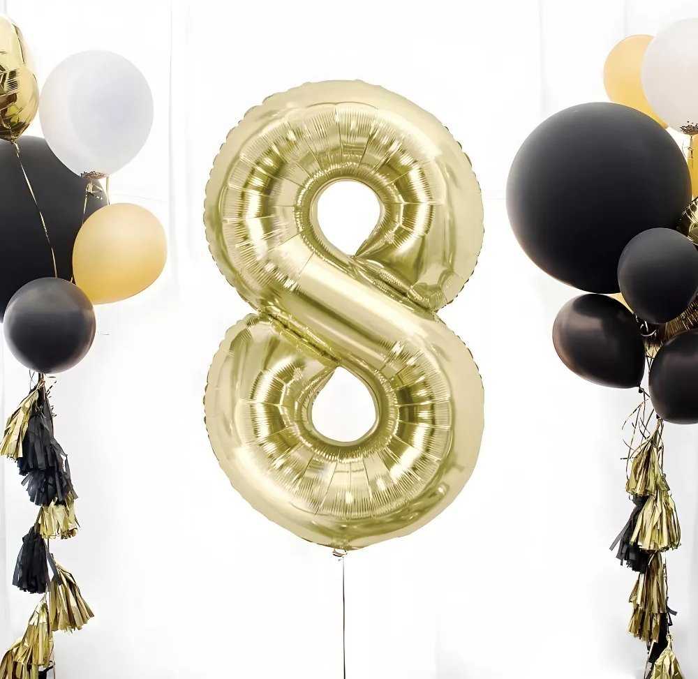 GoDan BALLOON FALL 8 CHAMPAGNE 85CM GO PBH