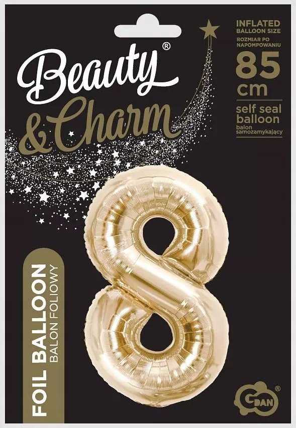 GoDan BALLOON FALL 8 CHAMPAGNE 85CM GO PBH