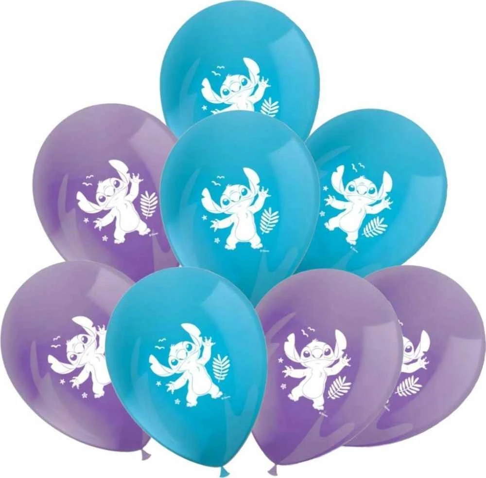 GoDan AST. BALON Stitch ir Angel Disney, 8 vnt.