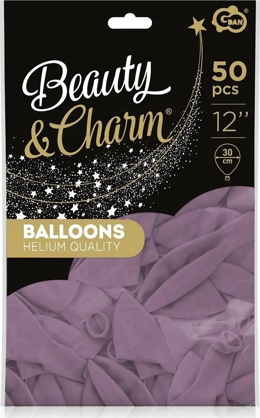 Beauty&Charm pasteliniai alyviniai balionai pakuotėje