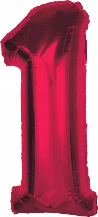 GoDan folijos balionas Nr. 1 Raudona Smart 92cm