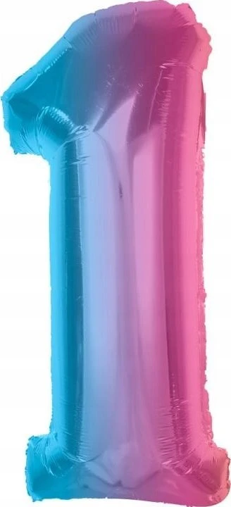 GoDan folijos balionas numeris 1 Rainbow Smart 92cm