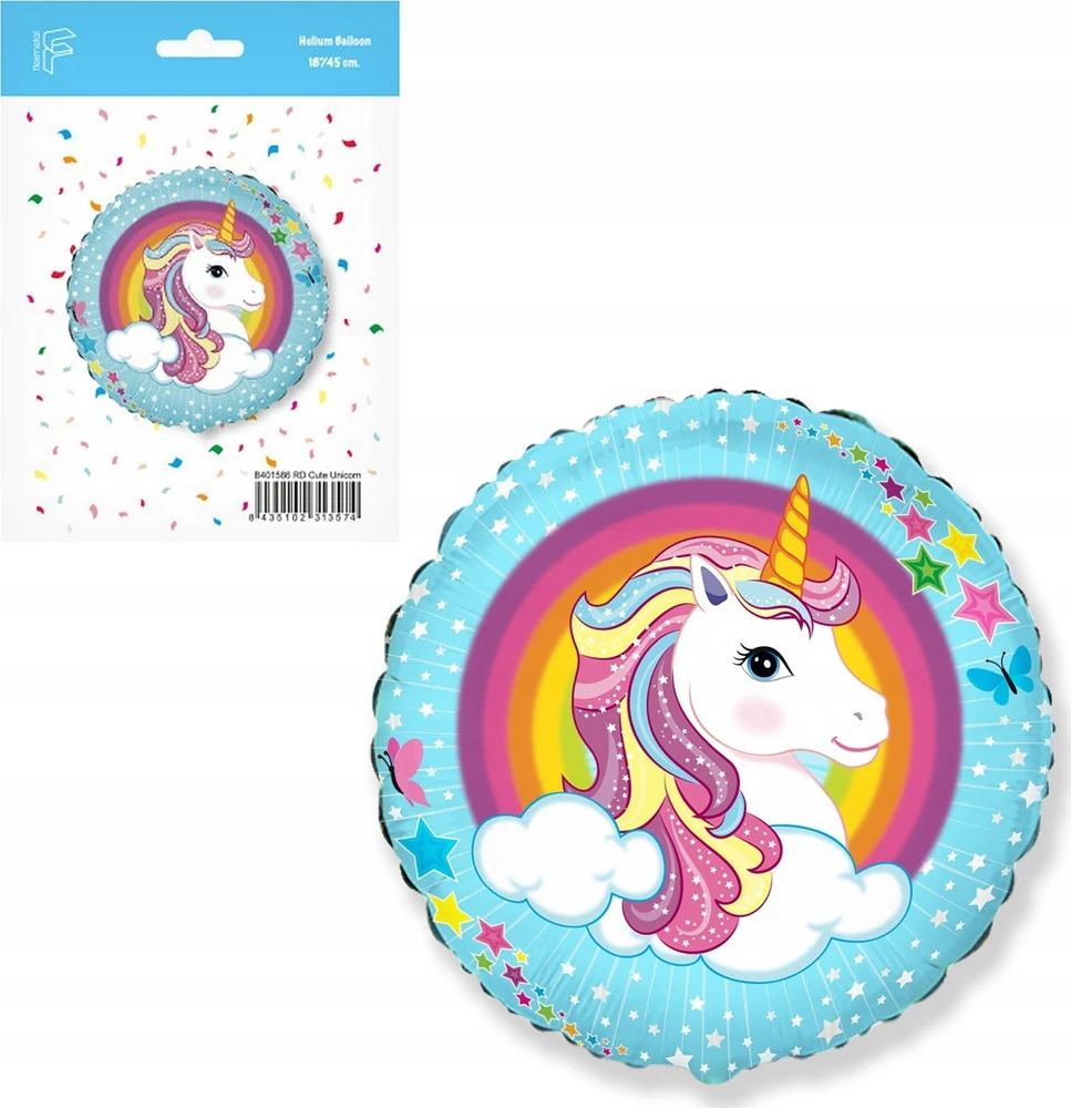 GoDan FX Unicorn folijos balionas 48 cm