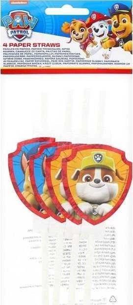 „GoDan“ popieriniai vamzdeliai su „Paw Patrol“ 4 vnt medalionu.