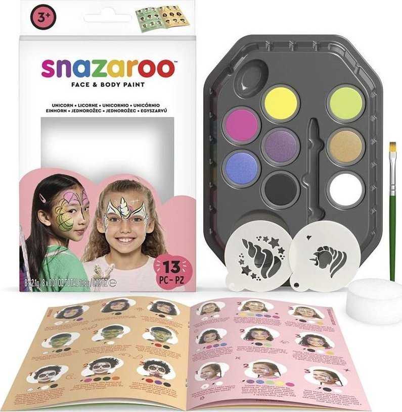 Snazaroo VEIDO TAPYBOS RINKINYS VIENARAGIAI 1172181