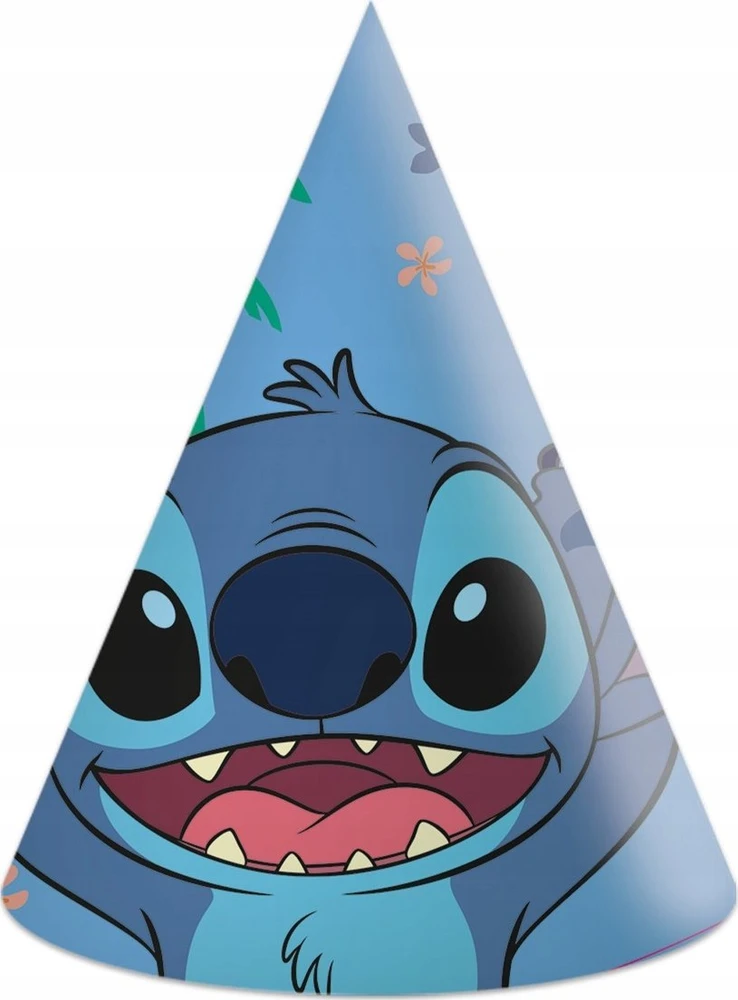 Globos Europe Bv GoDan Stitch & Angel Disney Popierinės kepurės 6vnt