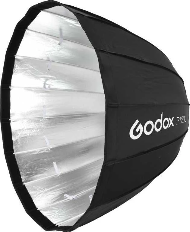 „Godox P120L“ parabolinė šviesdėžė su Bowenso laikikliu, 120 cm