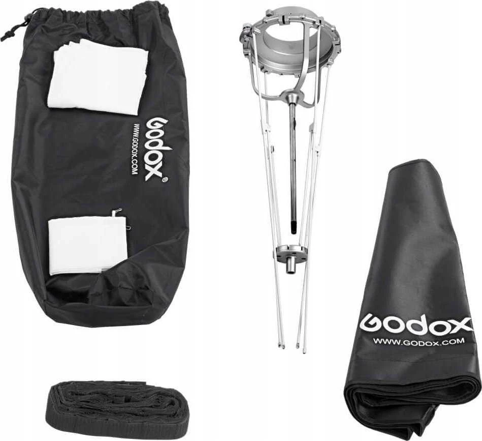 GODOX SB-GUE120 minkšta dėžė su laikikliu ir tinkleliu Octa 120cm