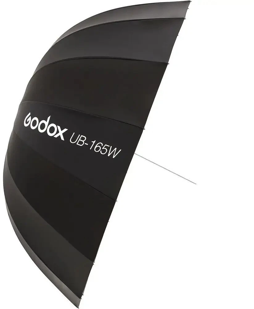 Apšvietimo įranga - Godox 165cm parabolinis skėtis minkštam dėžutei juodas ir baltas