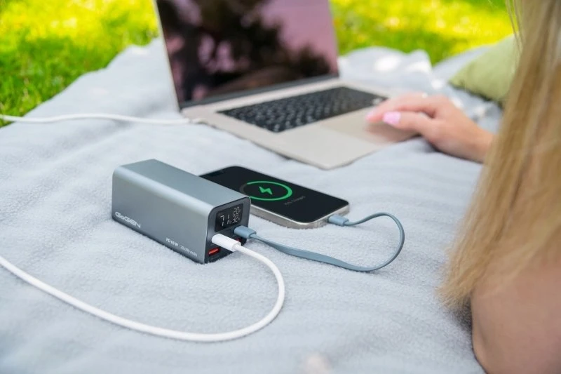 GoGEN Powerbank PB200009S 20000 mAh PD 65W sidabrinė (GOG-PB200009S)